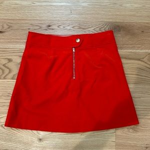 Women’s J Crew Corduroy Skirt in Fiery Sunset Red (size 8)
